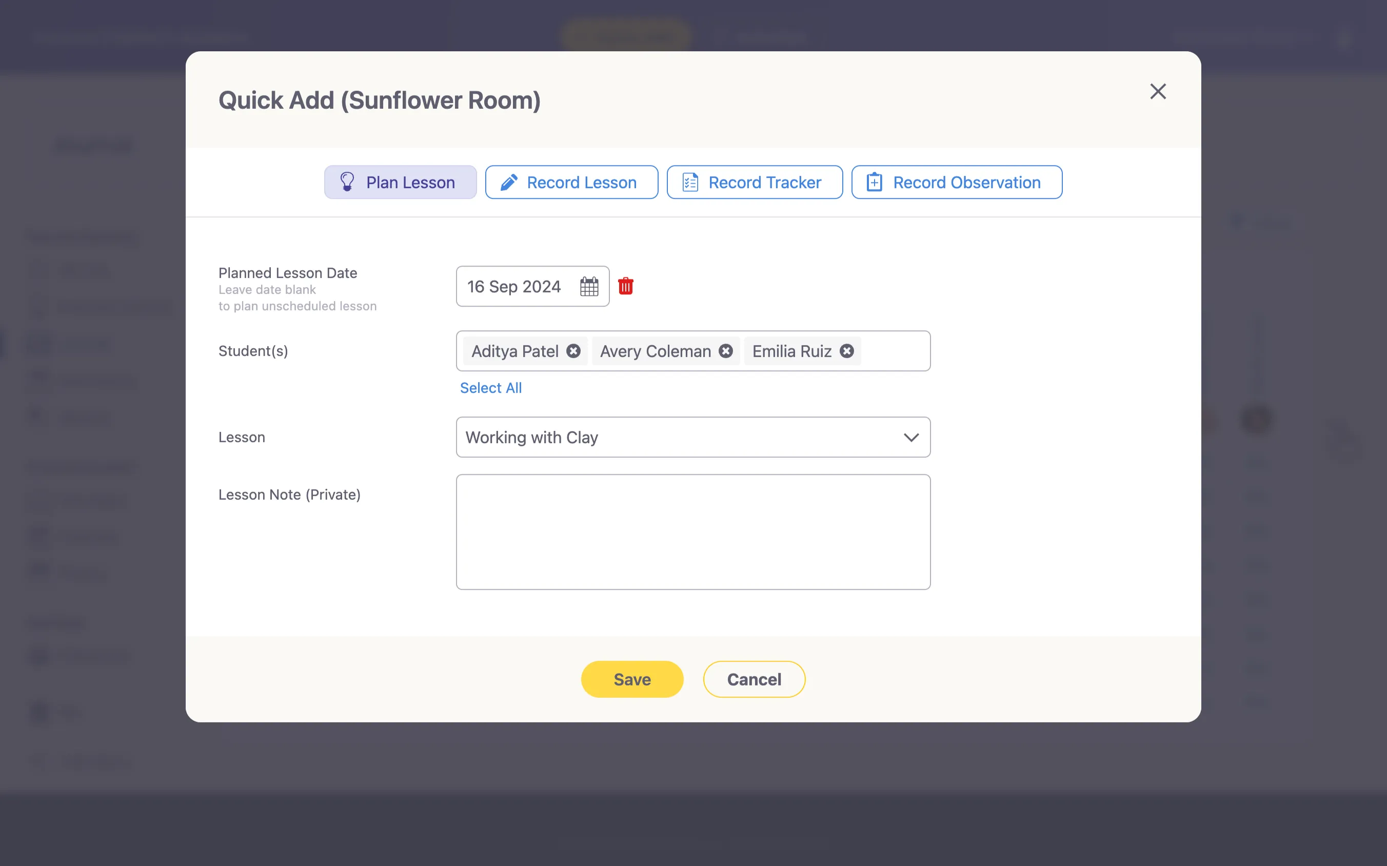 Lesson Planning in Classroom Share